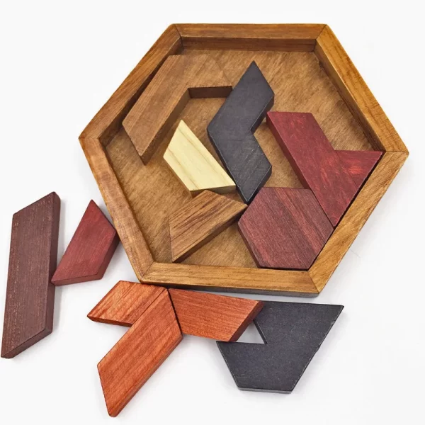 WoodenWits™ Hexagonal  Puzzle Game for Adults & Children