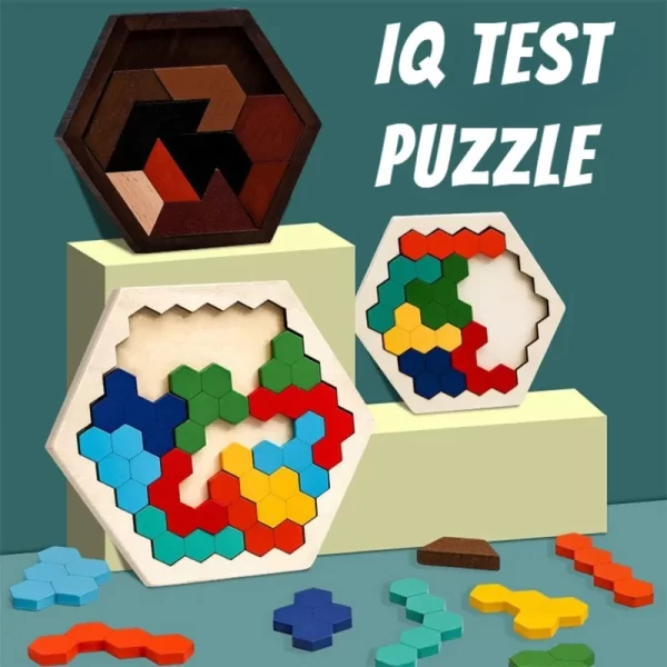 WoodenWits™ Hexagonal  Puzzle Game for Adults & Children - Image 4