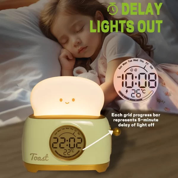 RhythmWall™ Kid's Digital Alarm Clock with Night Light - Image 4