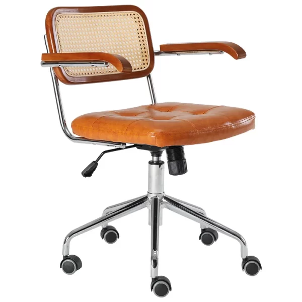 WovenHaven™ Rattan Computer Office Chair - Image 5