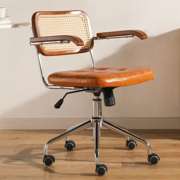 WovenHaven™ Rattan Computer Office Chair