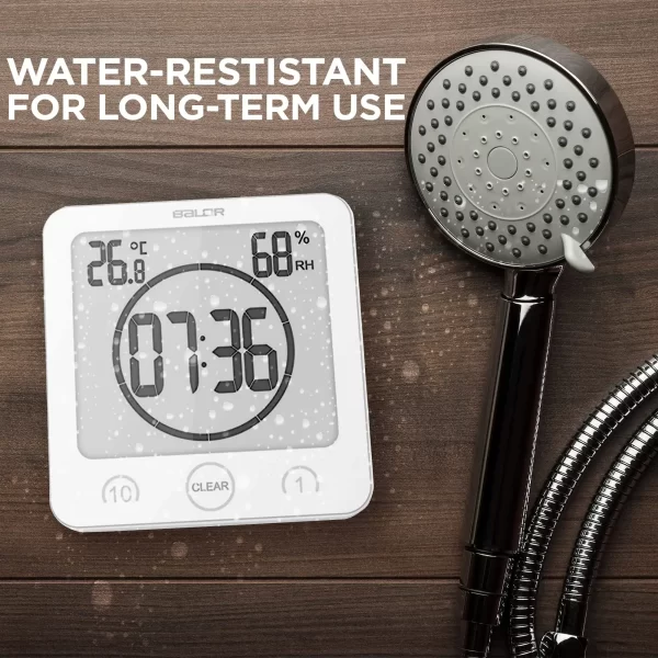 RhythmWall™ Digital Bathroom Digital Clock (Water Resistant) - Image 4