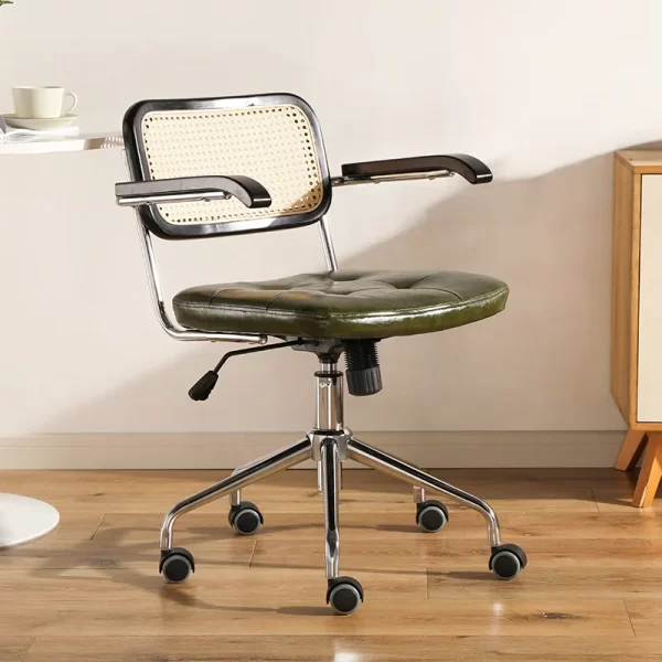 WovenHaven™ Rattan Computer Office Chair - Image 6