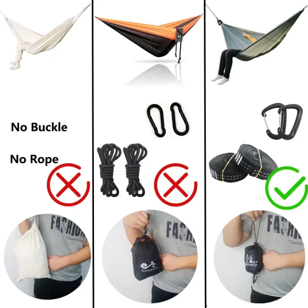 NatureGlide™ Ultralight Nylon Hammock - Image 5