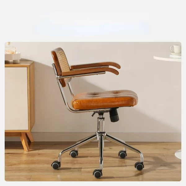 WovenHaven™ Rattan Computer Office Chair - Image 2