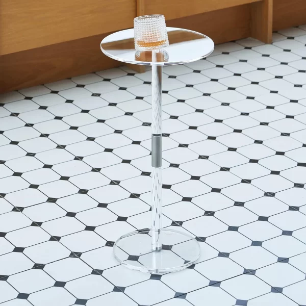 NordicNest™ Crystal Round Acrylic Coffee Table - Image 5