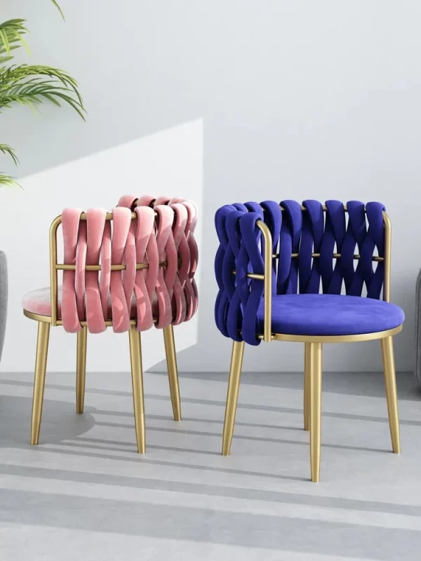 CloudCushion™ Velvet Blush Dream Chair - Image 2